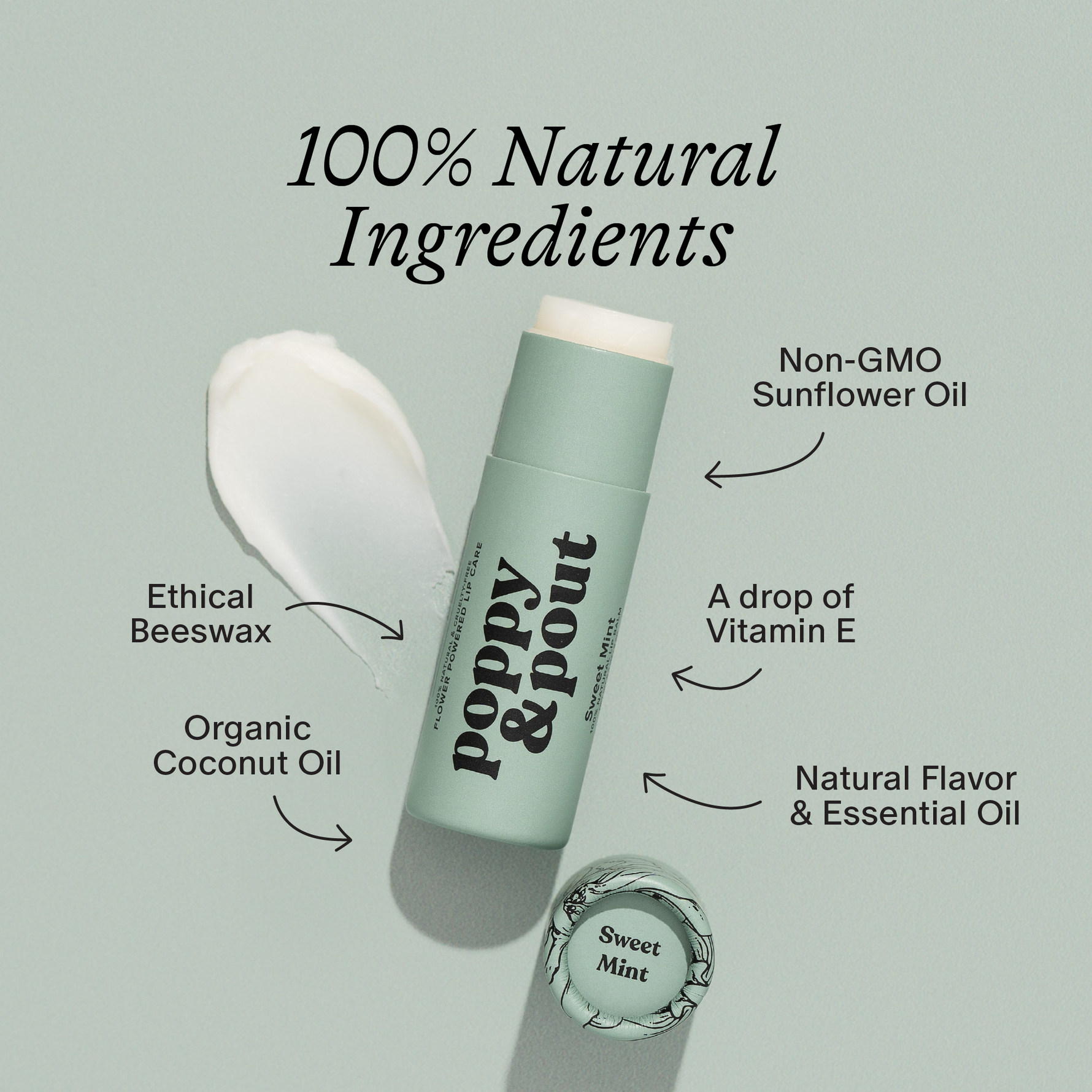 vegan mint lip balm