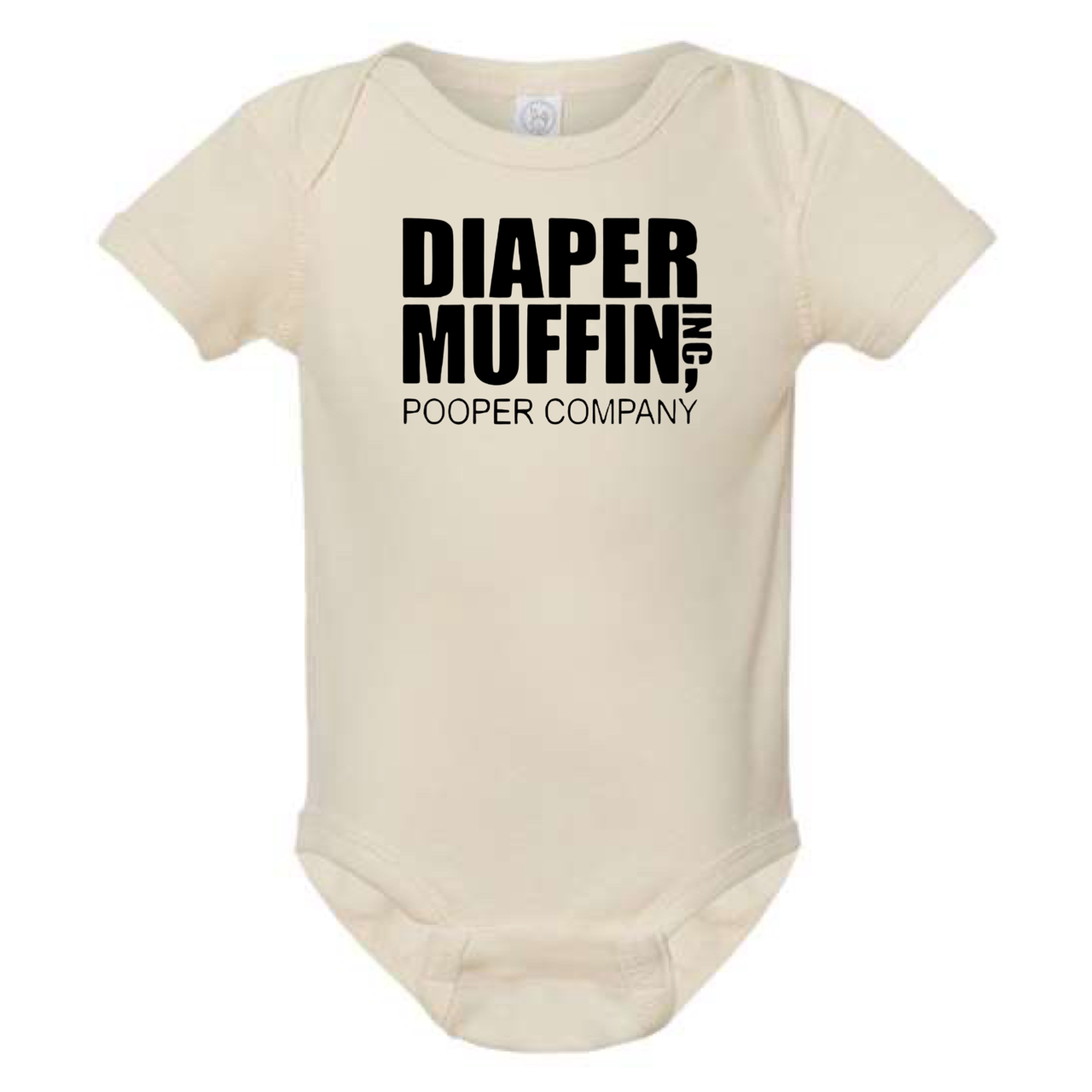 DIAPER MUFFIN POOPER COMPANY BABY ONESIE