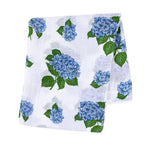 Hydrangeas Baby Muslin Swaddle Receiving Blanket - Savedra James