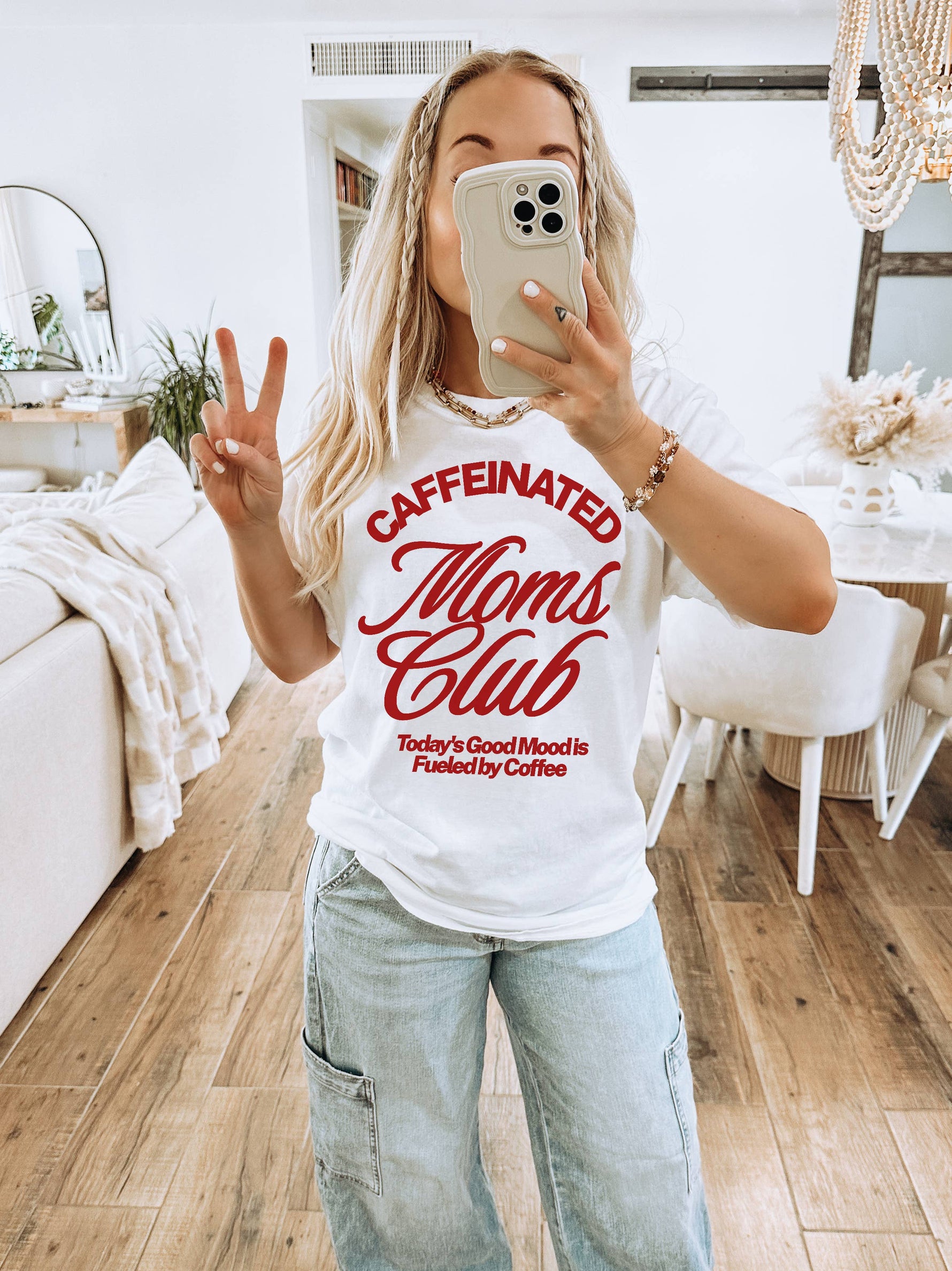 Caffeinated Moms Club Tee - Savedra James