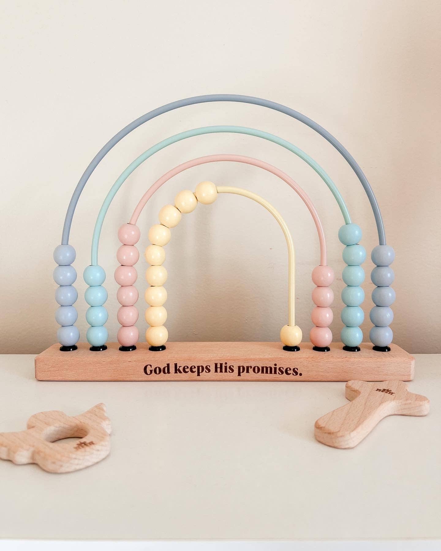God’s Promise Wooden Rainbow Abacus - Savedra James