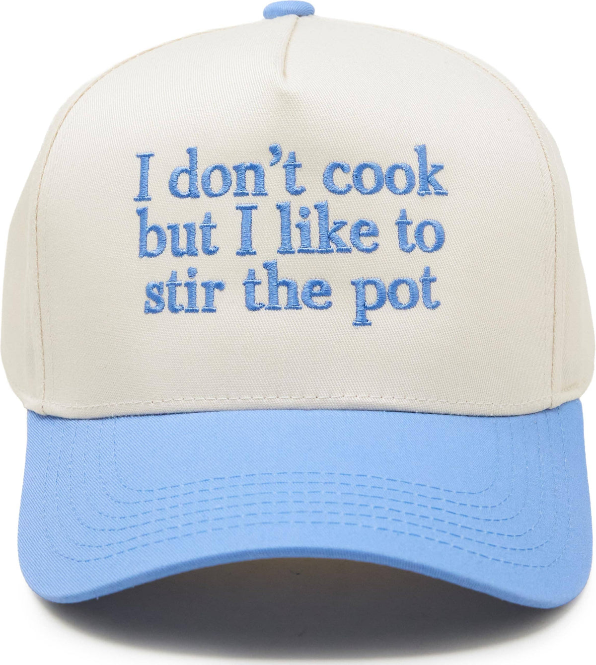 I Don’t Cook But I Like To Stir The Pot-Blue/Beige