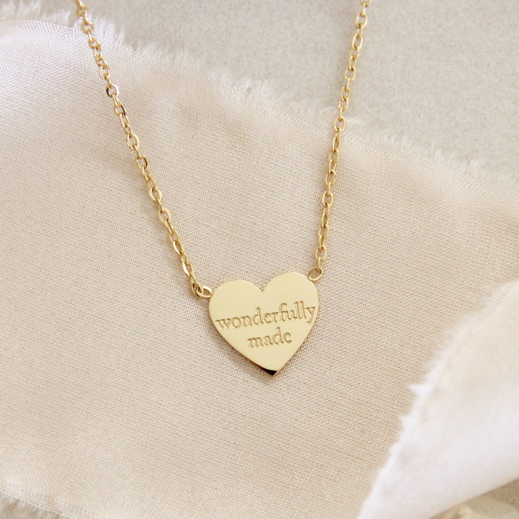 Wonderfully Made, Loved Necklace, Psalms 139:14 - Savedra James