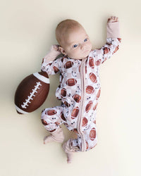 Bamboo Baby Clothing Unisex Zip Romper | Game Day
