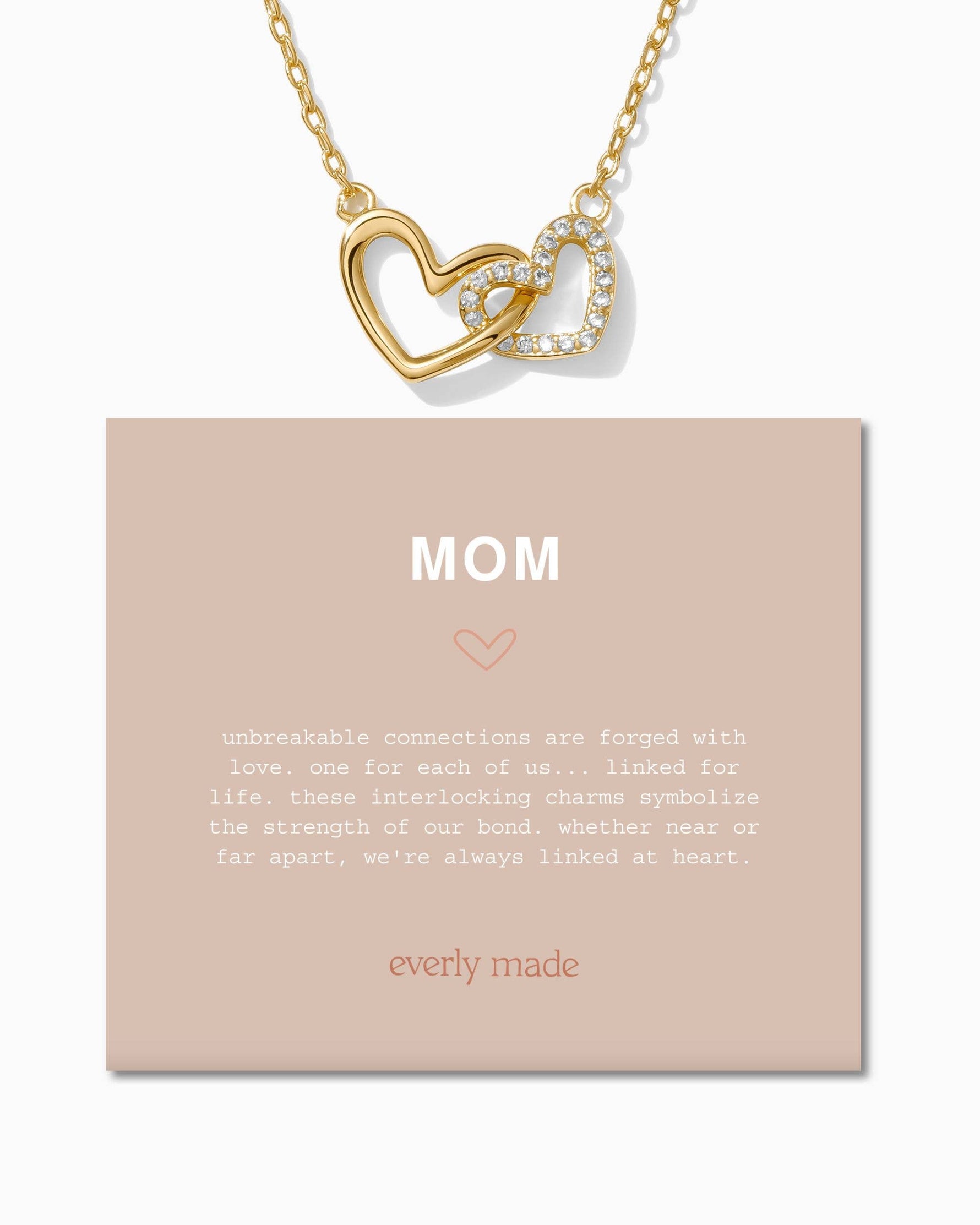 Linked Hearts Necklace • Mom - Savedra James