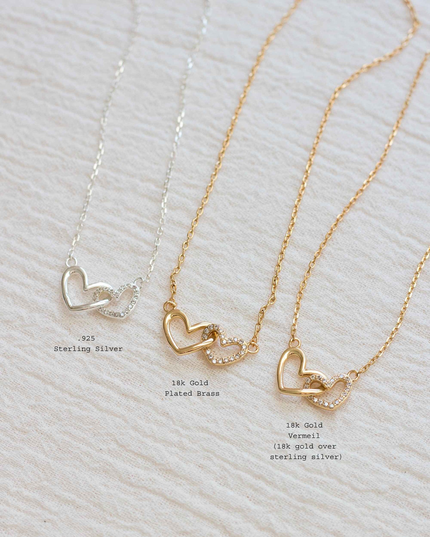 Linked Hearts Necklace • Mom - Savedra James