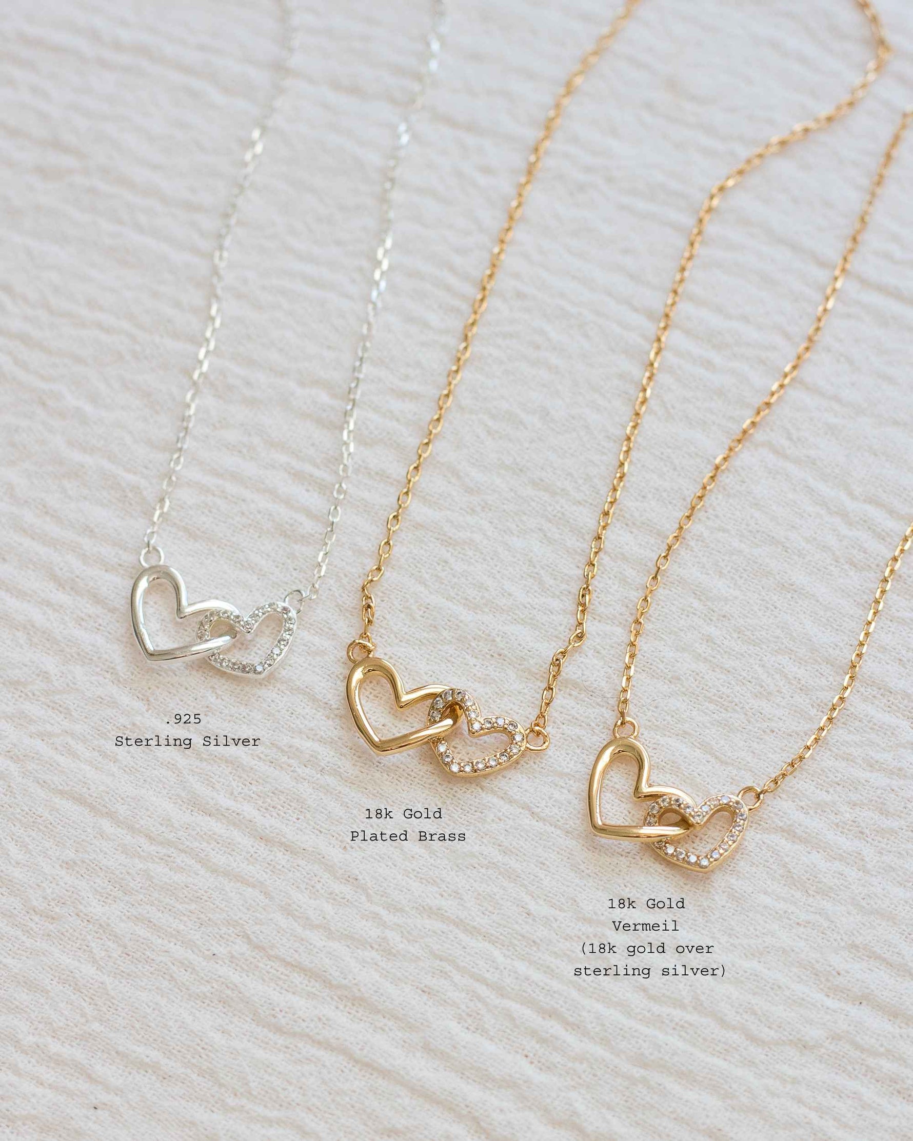 Linked Hearts Necklace • Mom - Savedra James