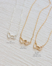 Linked Hearts Necklace • Mom