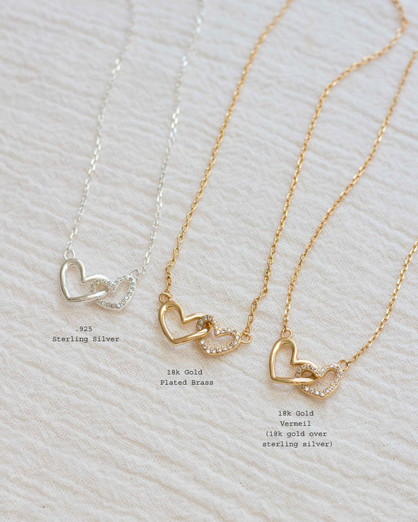 Linked Hearts Necklace • Mom