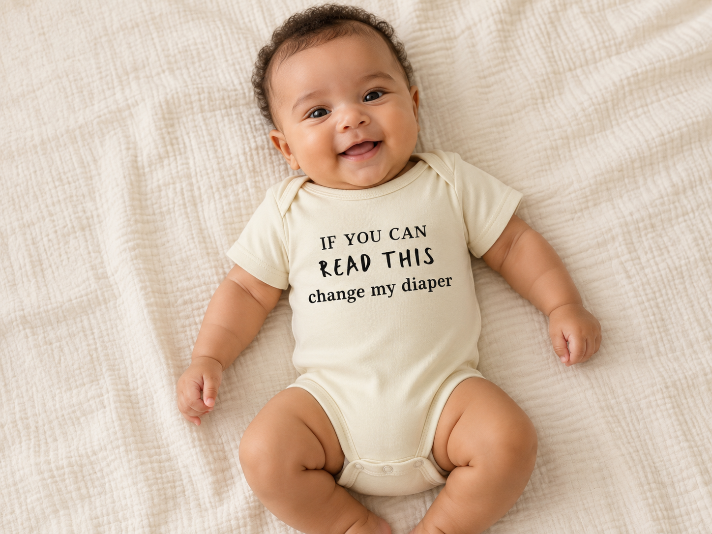 If You Can Read This Change My Diaper Onesie