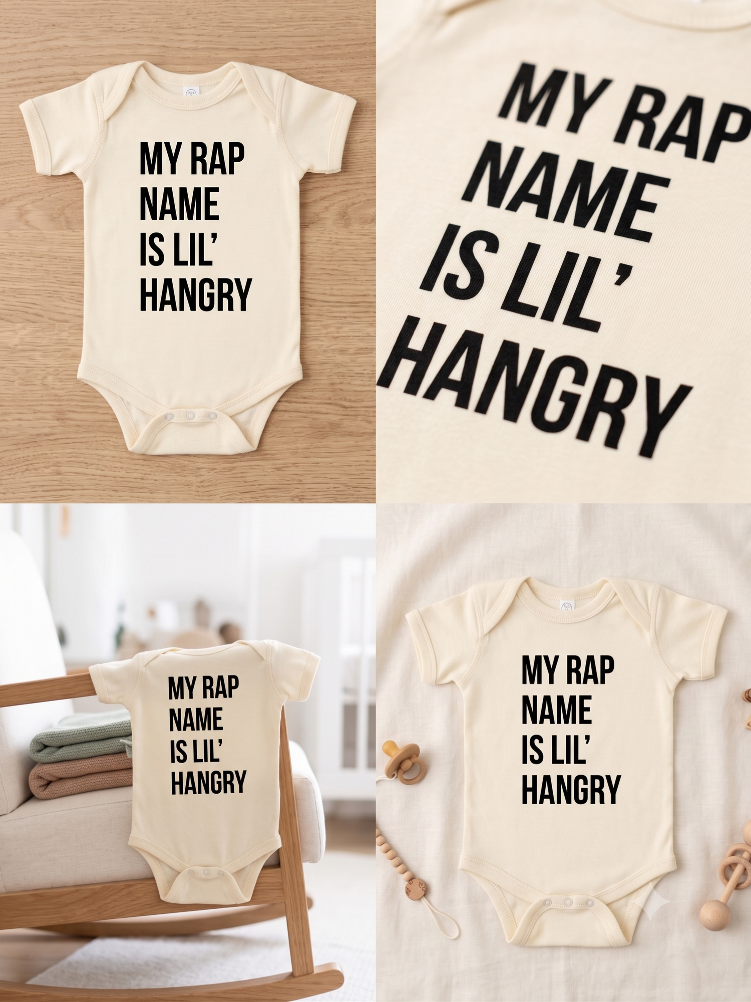 My Rap Name Is Lil' Hangry Baby Onesie