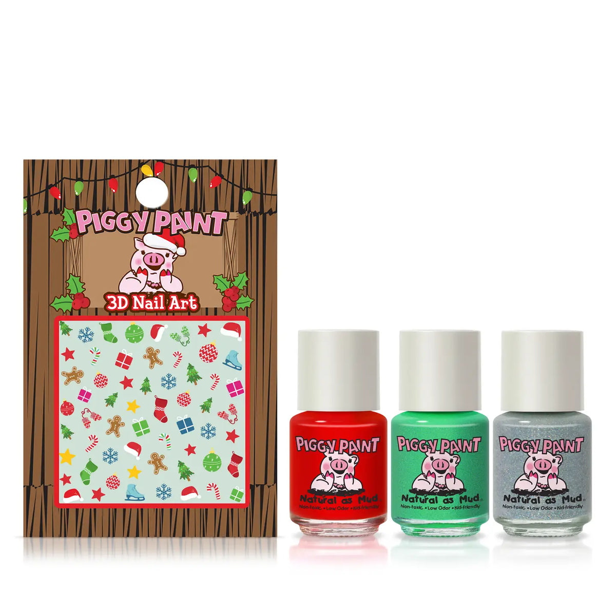 Piggy Paint Santa's Sweetie 3-D Nail Art Set