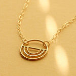 The Arc Sterling Silver Pendant Necklace - Savedra James