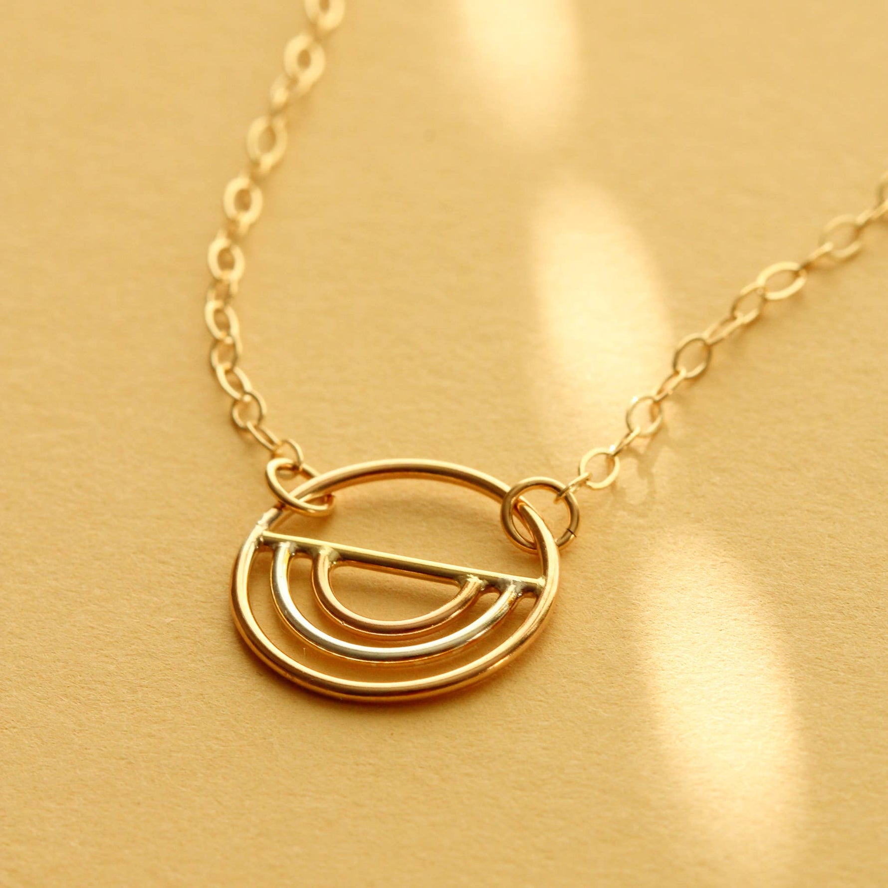 The Arc Sterling Silver Pendant Necklace - Savedra James