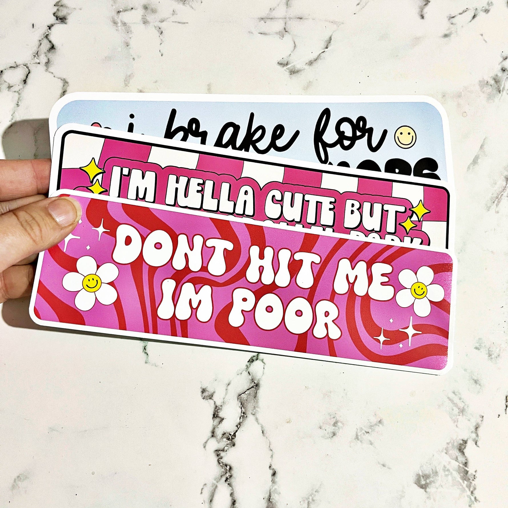 Vinyl Car Decal Don't Hit Me I'm Poor - Savedra James