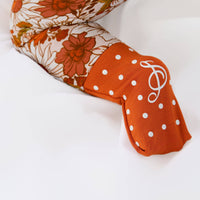 Falling For Florals Baby Bamboo Zipper Romper Pajamas