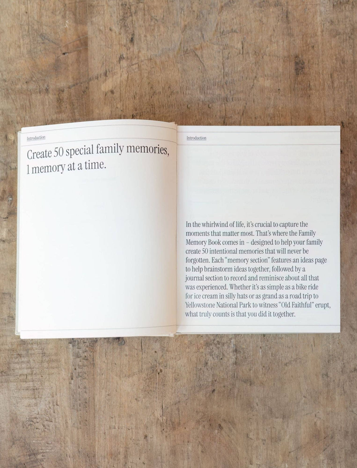 Family Memory Book: 50 memories made together