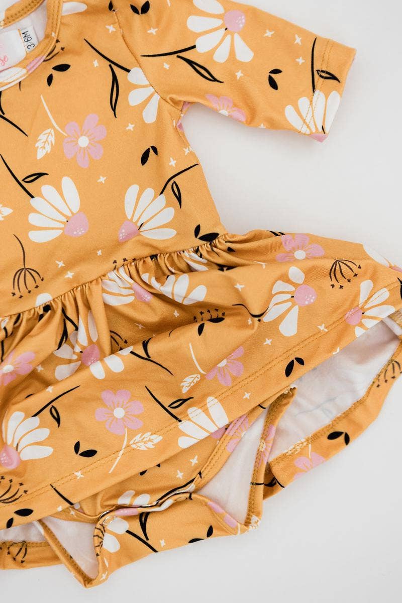 Dandelions in Fall Twirl Bodysuit - Savedra James