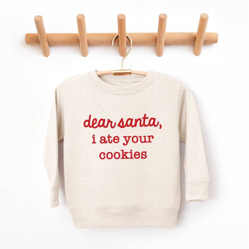 Santa I Ate Your Cookies, Kids Funny Christmas Sweatshirt