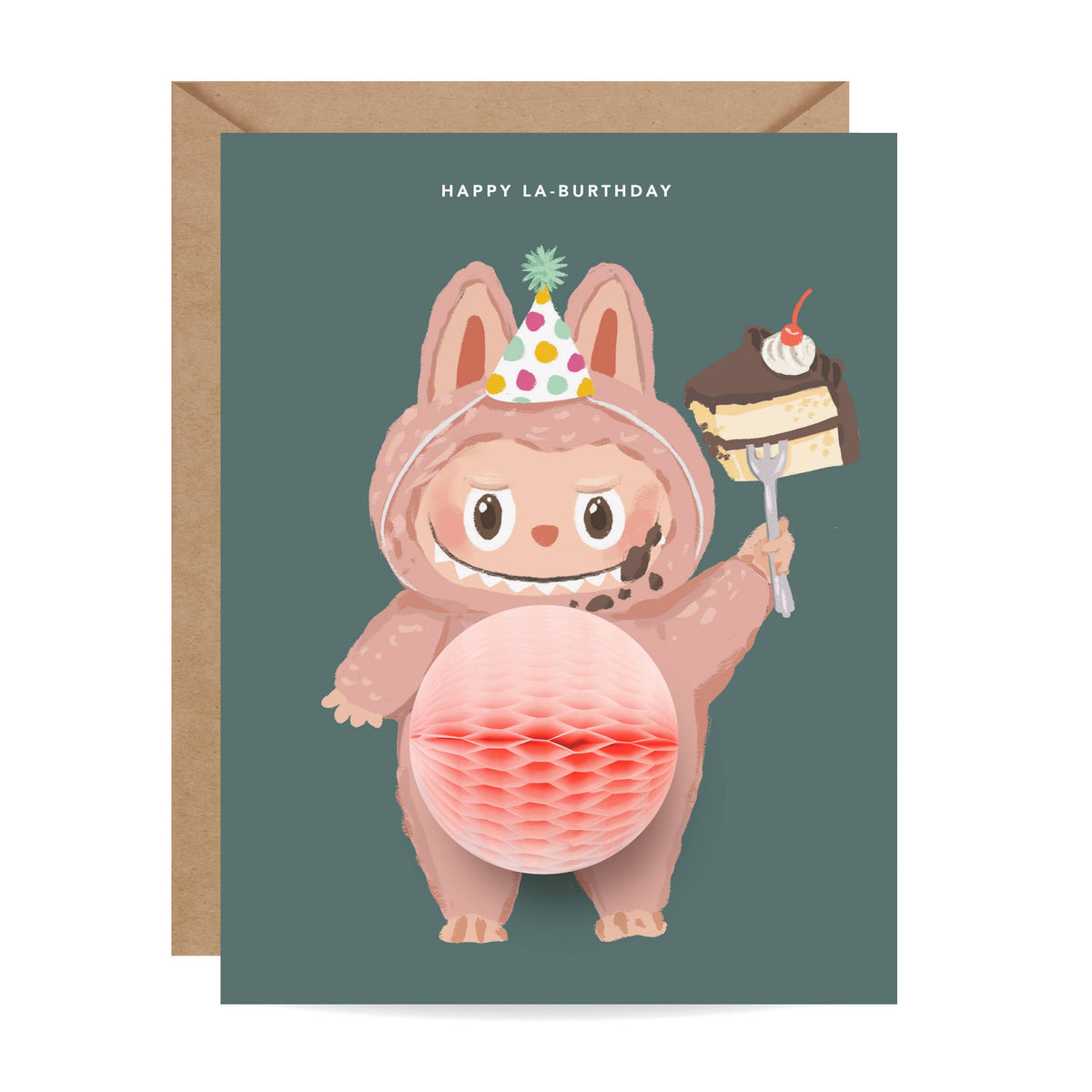 Pop-up Card - Happy Labubu Birthday