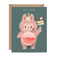 Pop-up Card - Happy Labubu Birthday