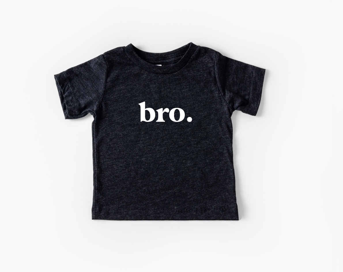 Bro. - Black or Blue - baby/toddler tee