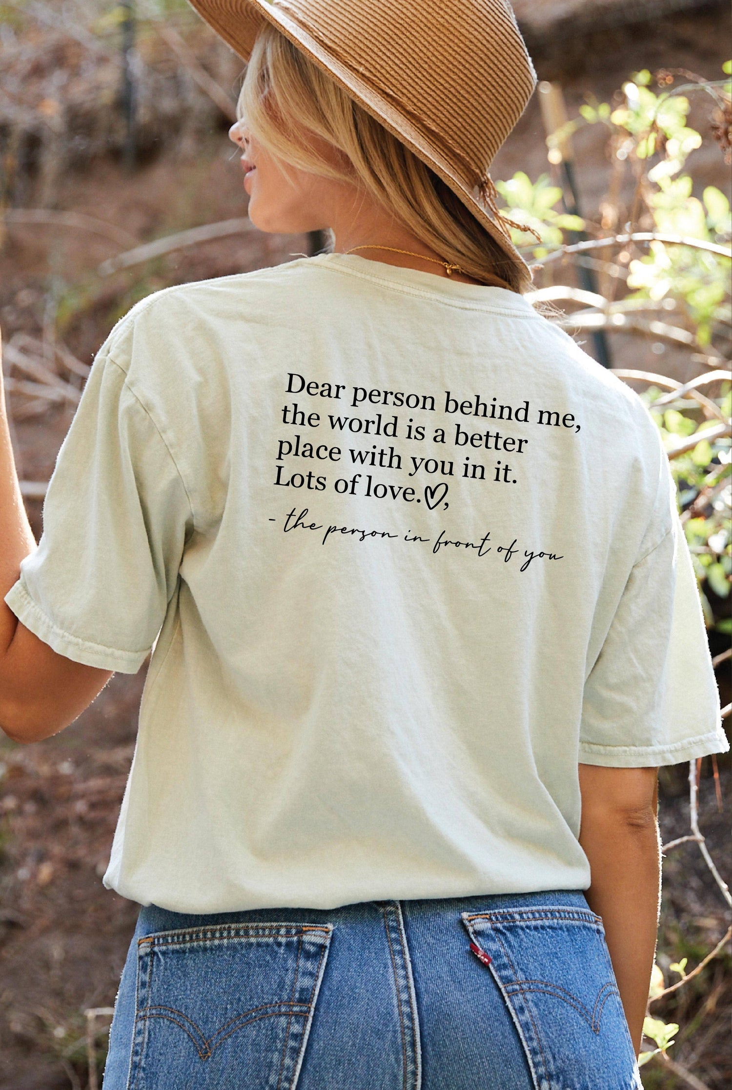 DEAR PERSON BEHIND ME Mineral Graphic Top - Savedra James