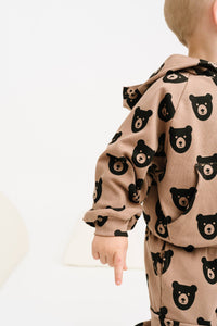 Brown Bear Cargo Hoodie Set