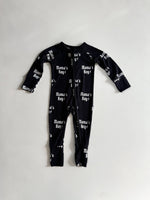 Mama’s Boy | Black Bamboo Romper - Savedra James