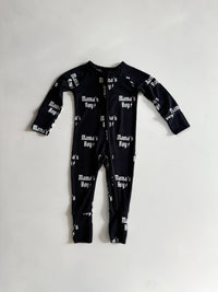 Mama’s Boy | Black Bamboo Romper