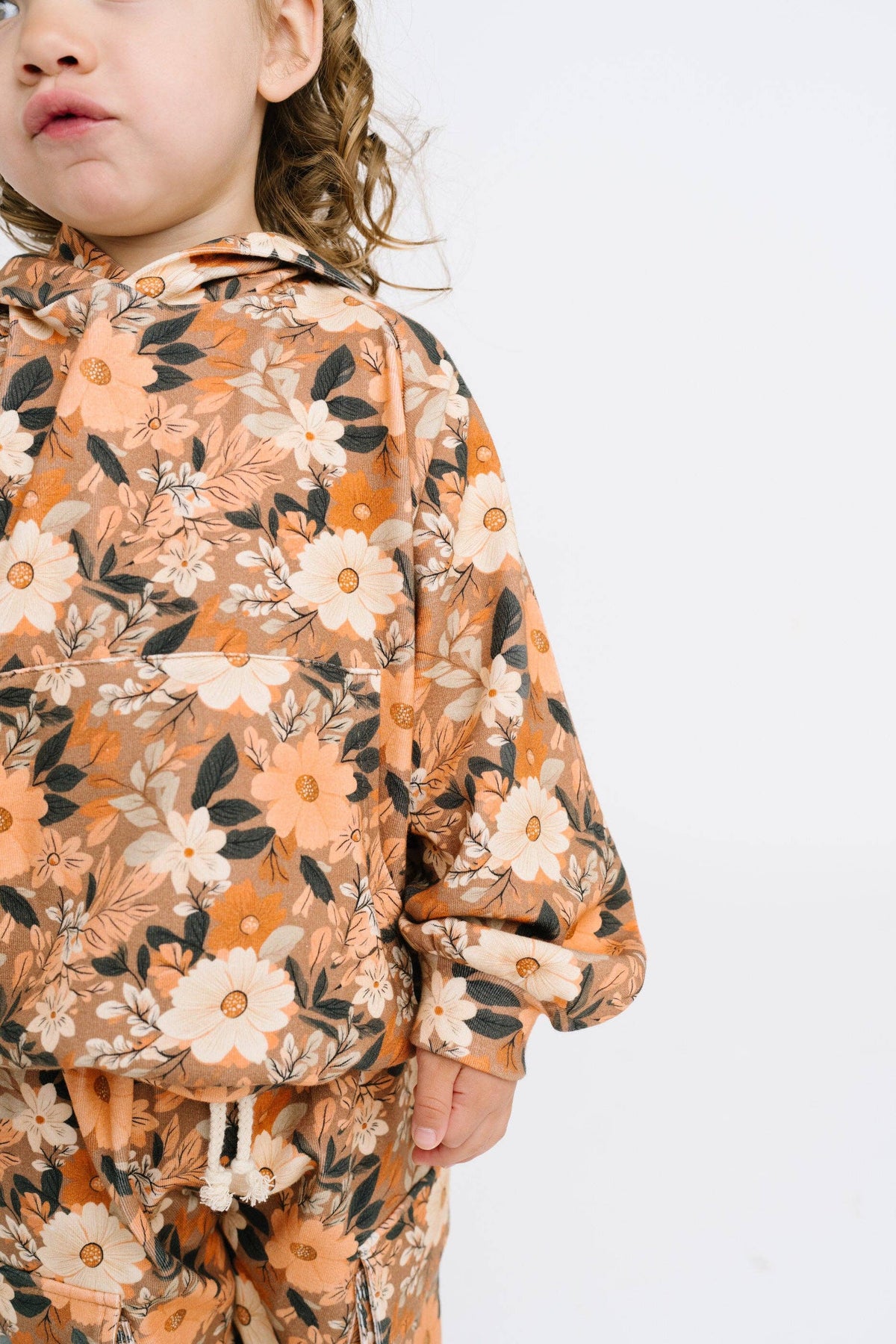 Autumn Bloom Cargo Hoodie Set