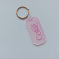 Acrylic Keychain, Pink Diet Coke