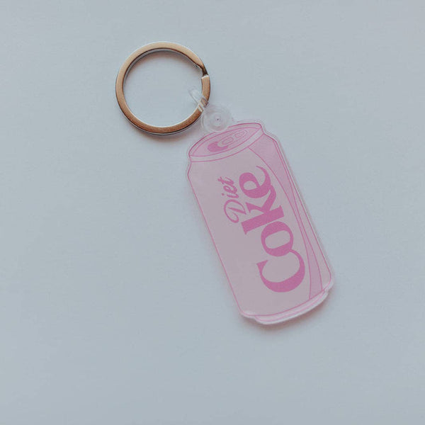 Acrylic Keychain, Pink Diet Coke