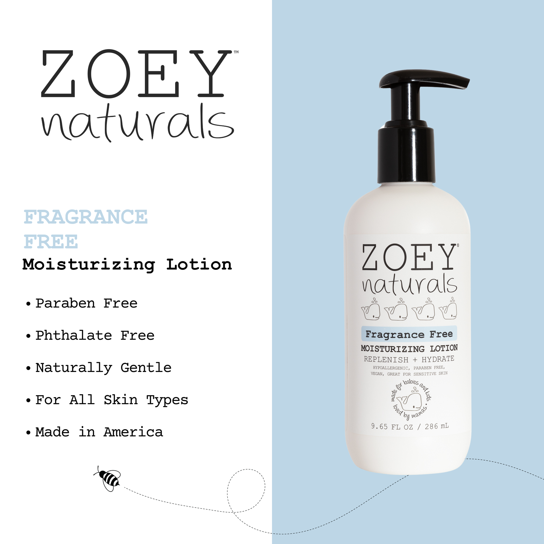 Fragrance Free Moisturizing Lotion - 9.65oz - Savedra James