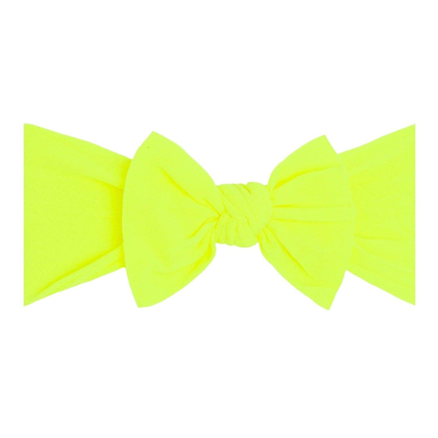 Baby Bling® The Original Knot headband: neon yellow - Savedra James