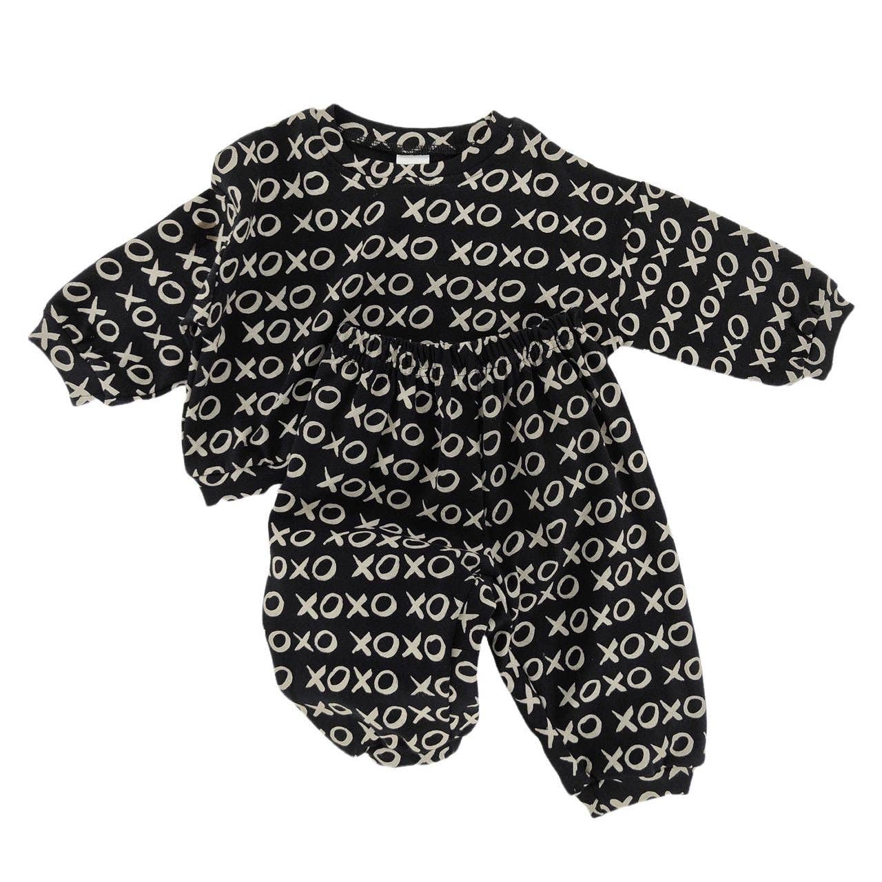 Toddler Sweatsuit | XOXO Cotton Two-Piece Lounge Set