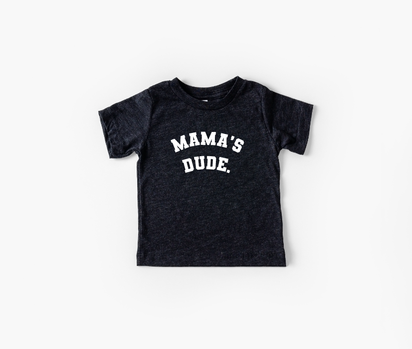 Mama's Dude Collegiate Tee - Baby