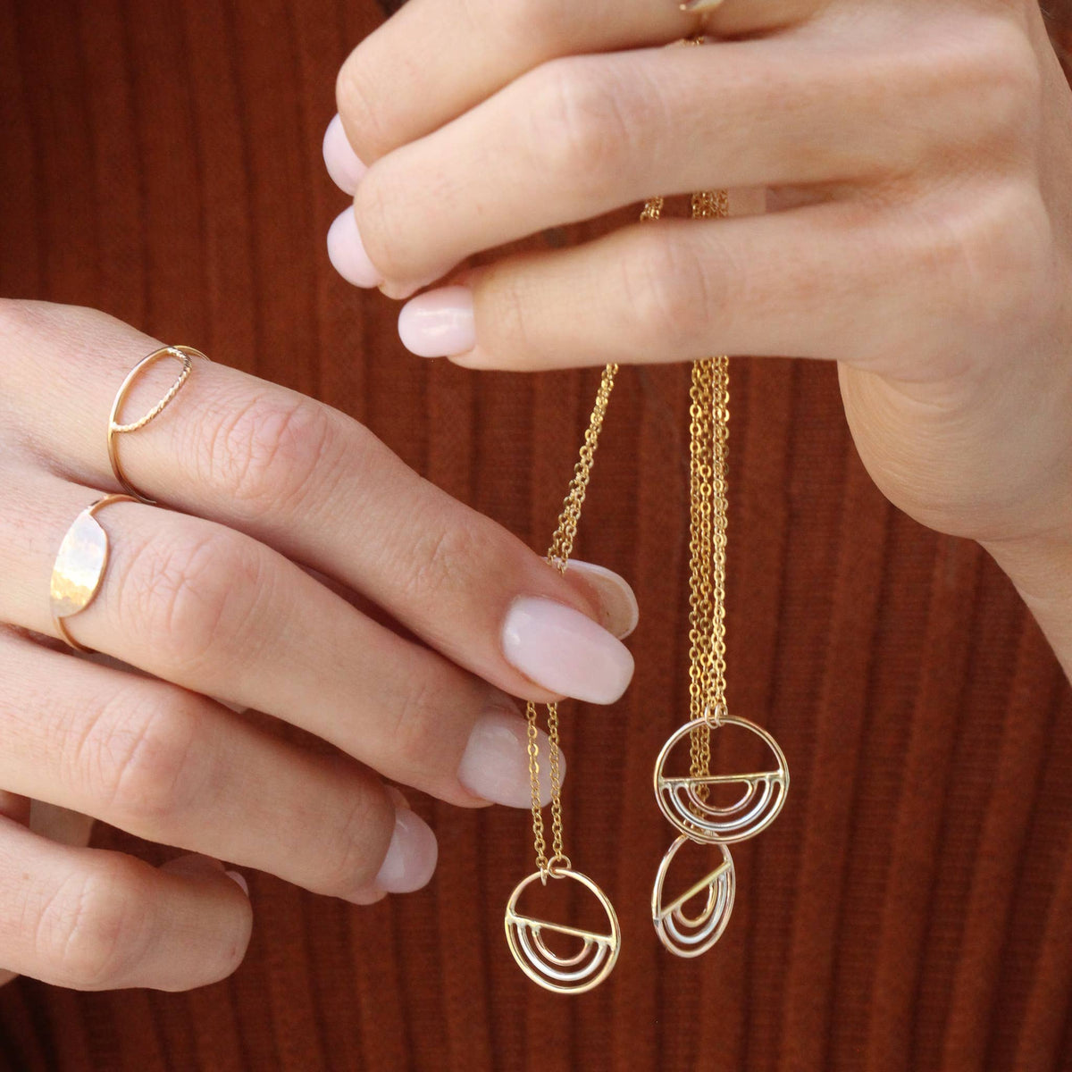 The Arc Sterling Silver Pendant Necklace