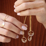 The Arc Sterling Silver Pendant Necklace - Savedra James