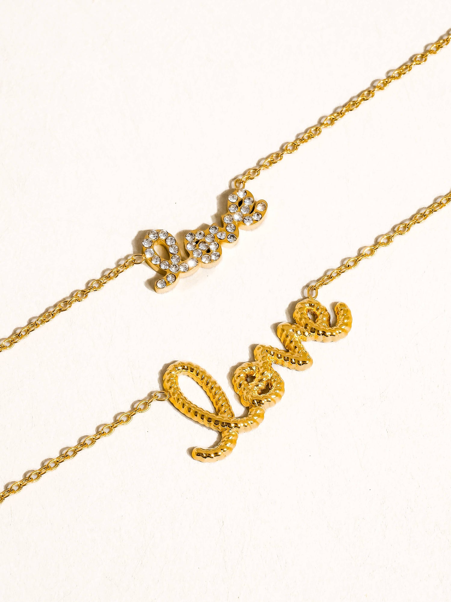 LOVE 18K Gold Non-Tarnish Love Letter Necklace