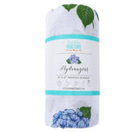 Hydrangeas Baby Muslin Swaddle Receiving Blanket - Savedra James