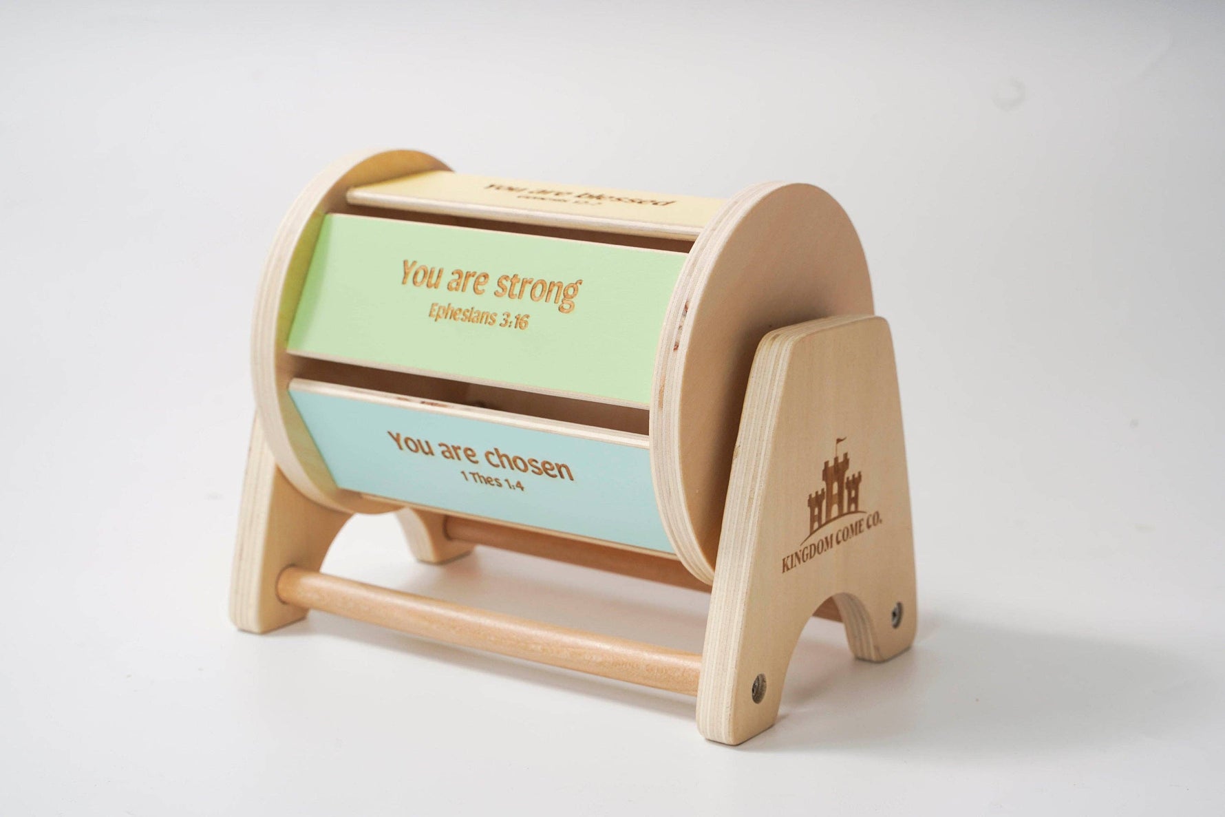 Devotion Wooden Drum - Kids Toy - Savedra James