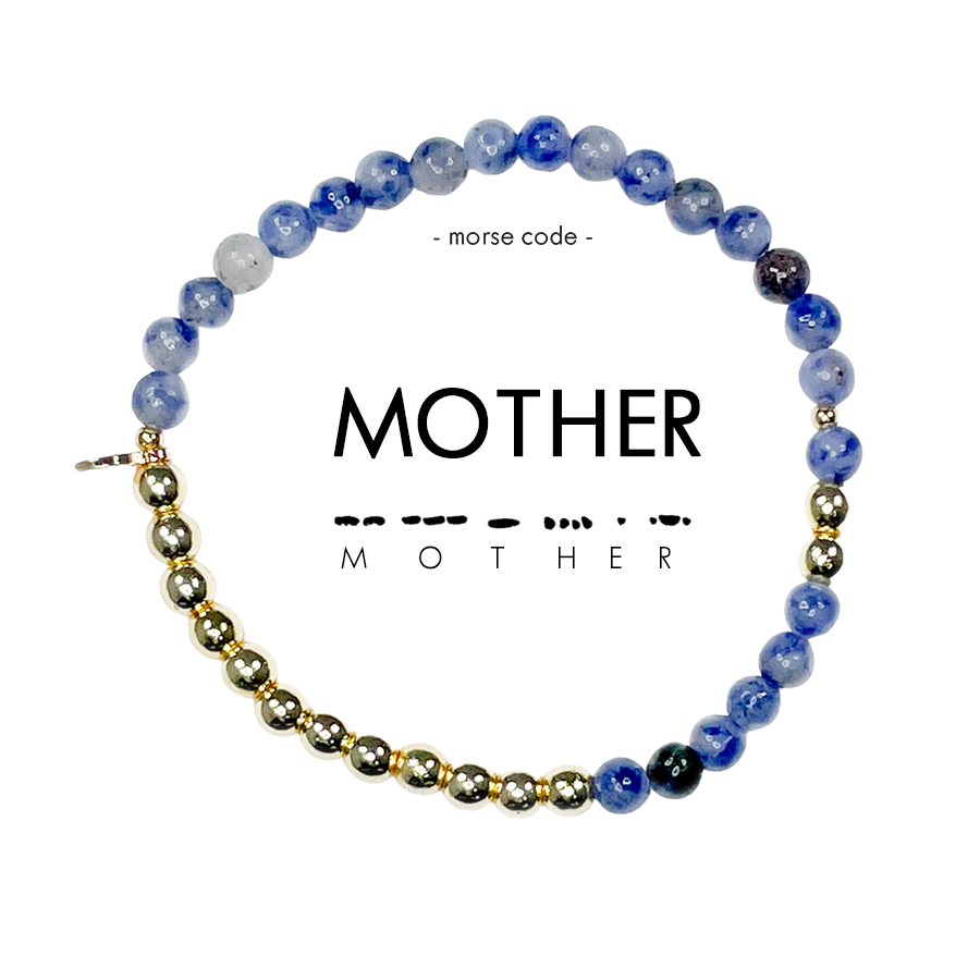Gold Morse Code Bracelet | MOTHER - Savedra James