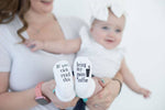 If you can read this Bring My Mom a Coffee® Baby Socks Gifts - Savedra James