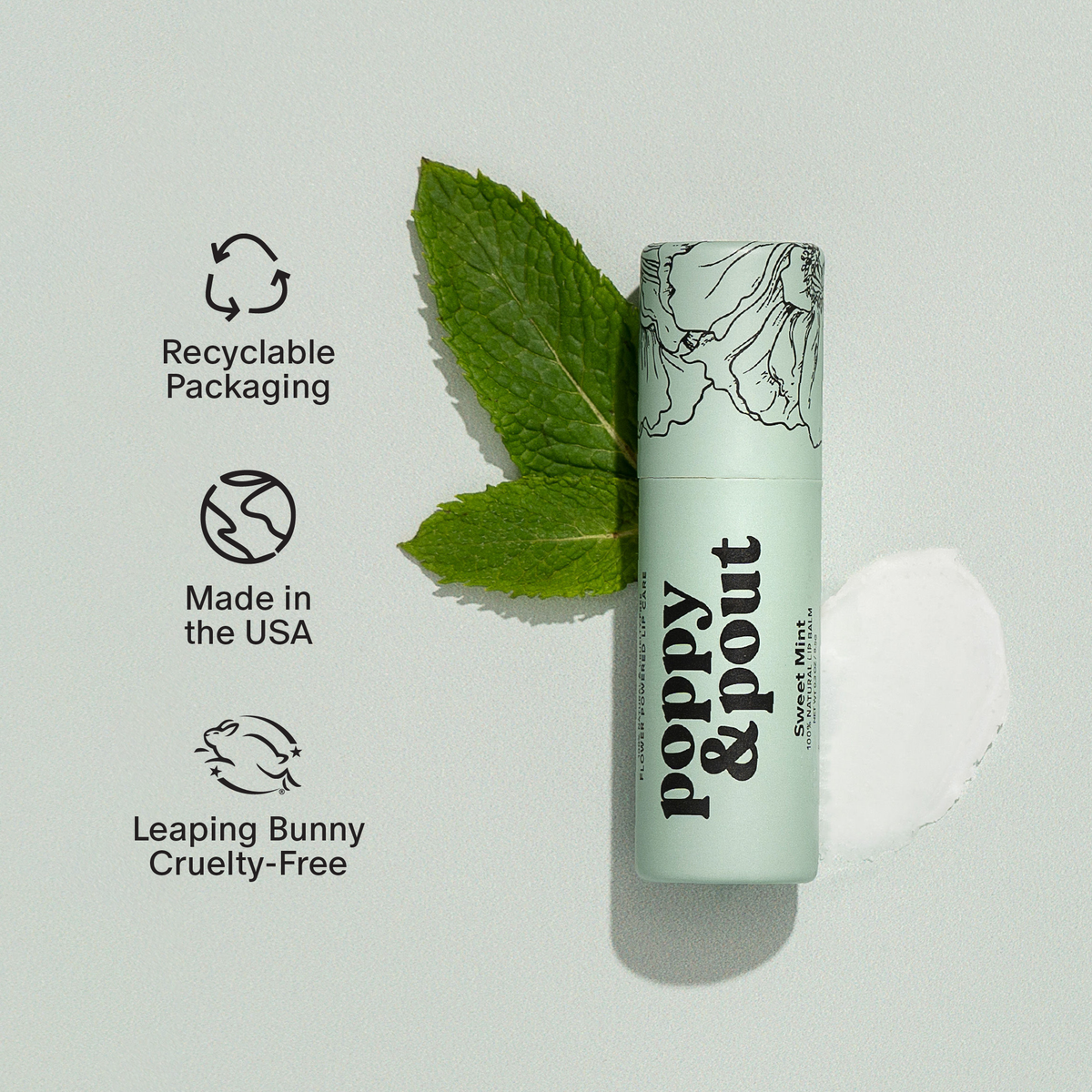vegan mint lip balm