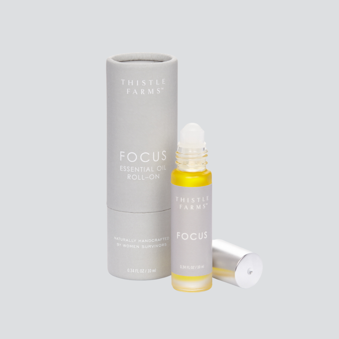 Focus Essential Oil Roll On | Grapefruit Peppermint Lemon - Savedra James