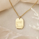 Saved by Grace Necklace, Ephesians 2:8 - Savedra James