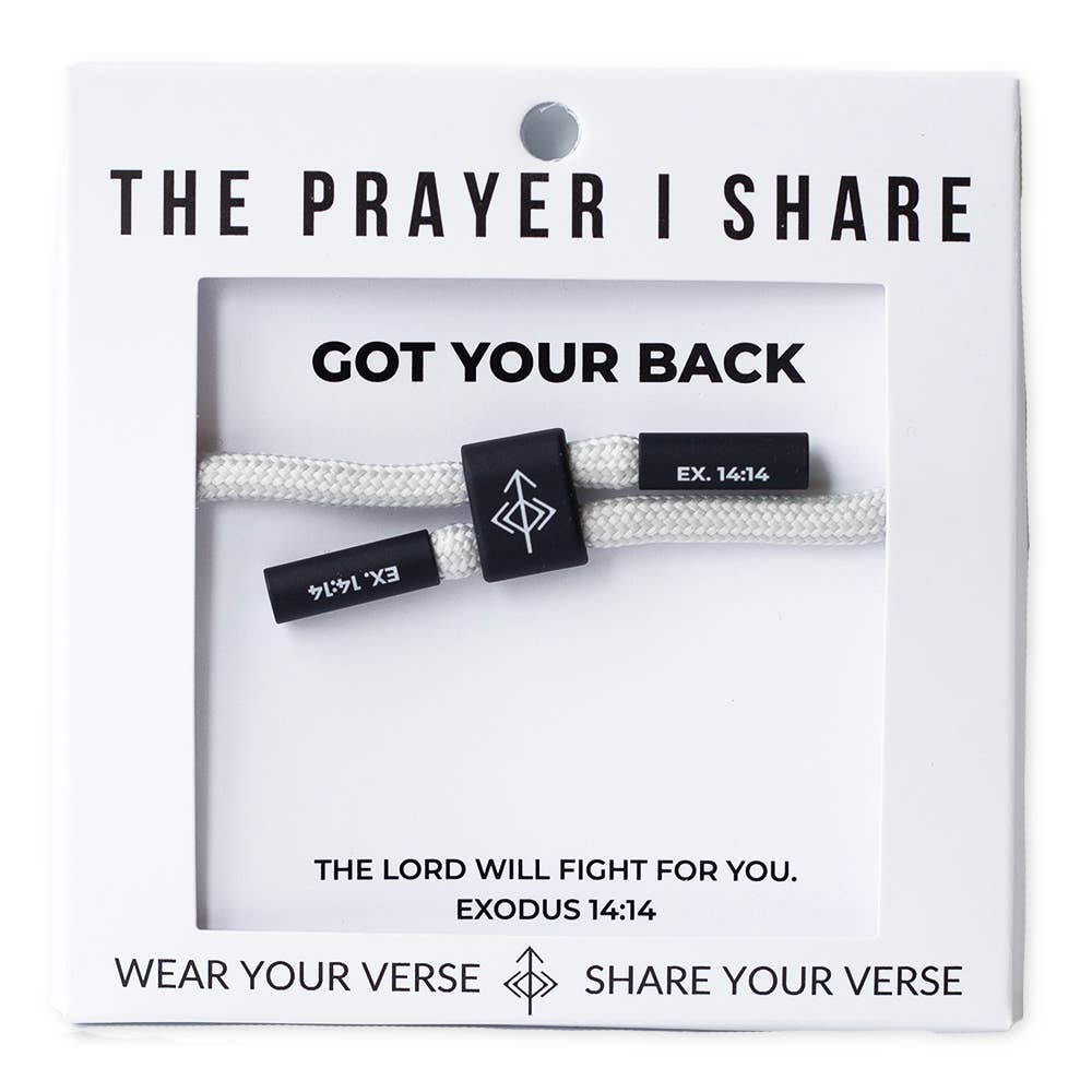GOT YOUR BACK Bracelet, Christian Cord Bracelet - Savedra James