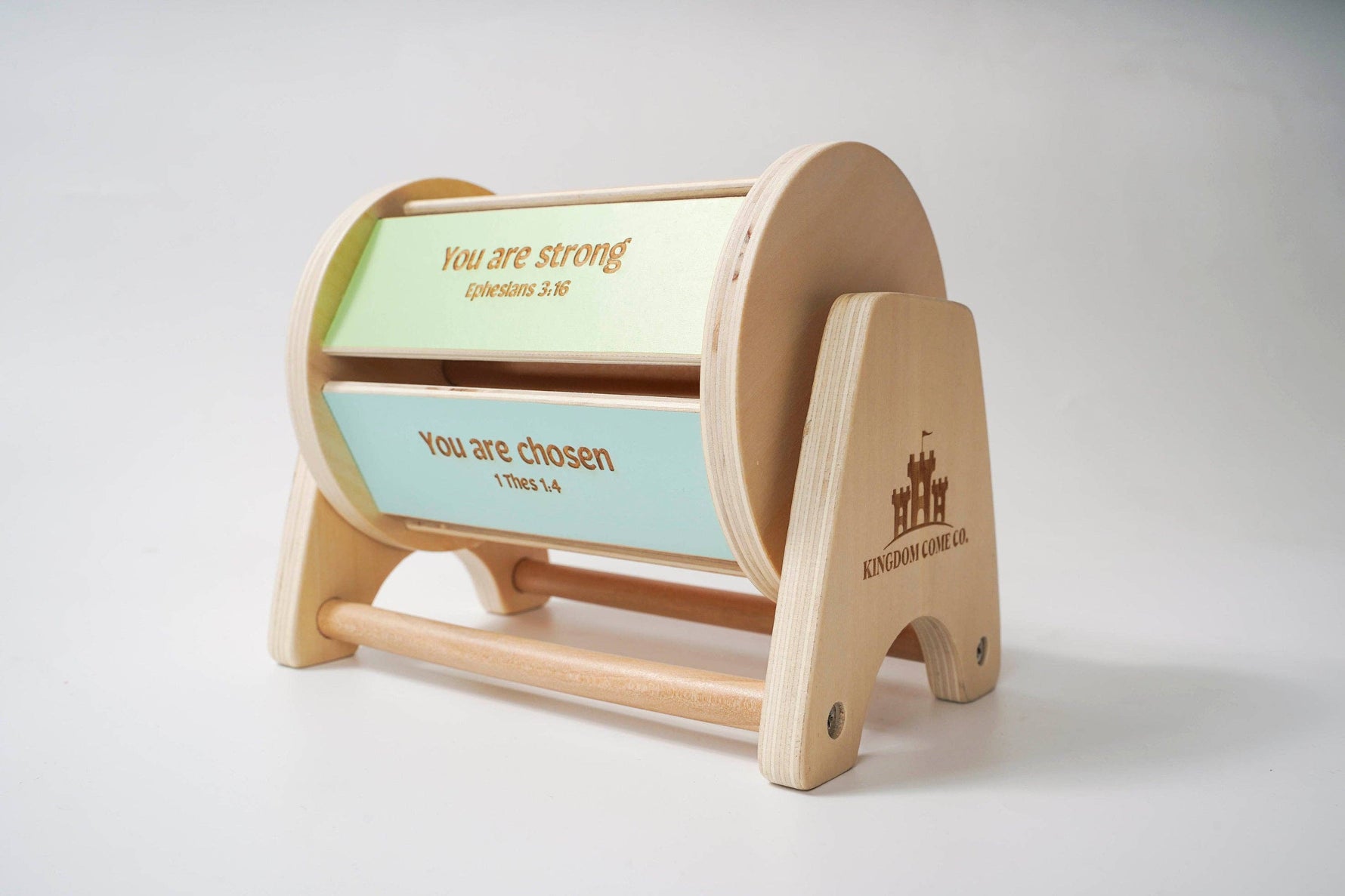Devotion Wooden Drum - Kids Toy - Savedra James