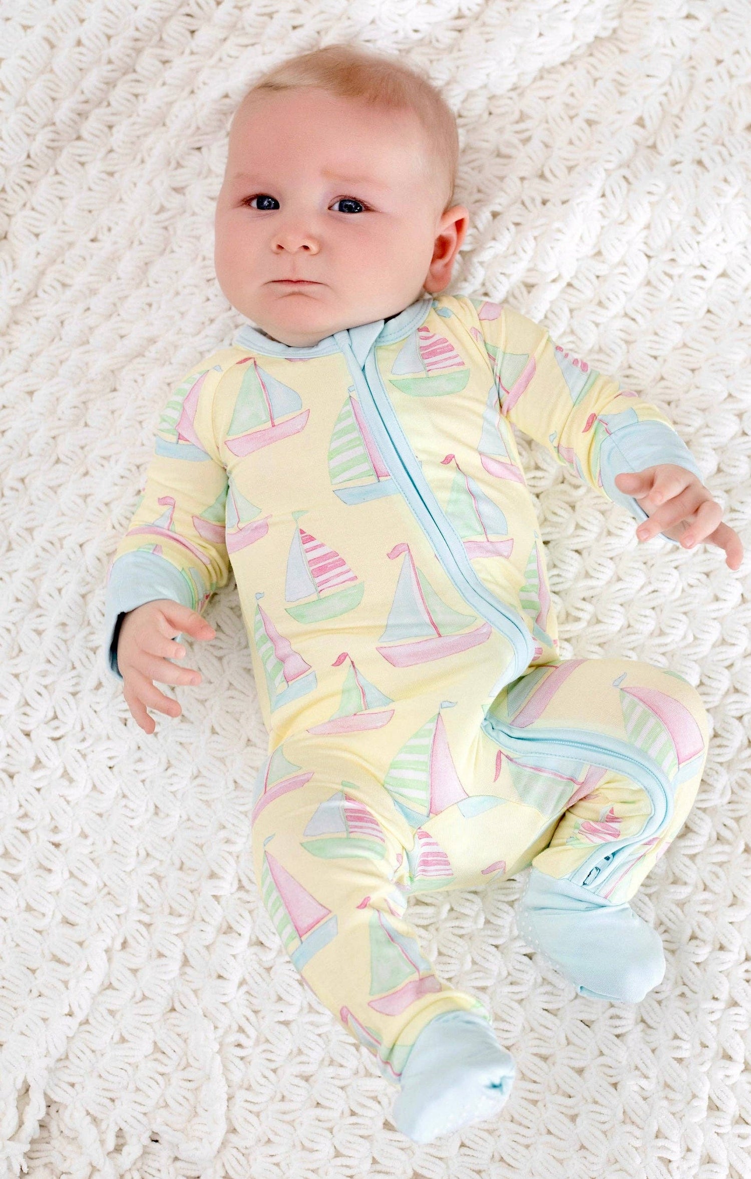 Sailboat Zipper Onesie